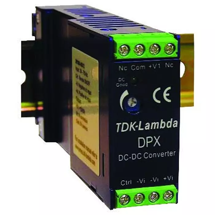 TDK-LAMBDA DC-DC CONVERTER, DIN RAIL, 1 O/P, 60W, 5A, 12V, DPX60-24S12.
