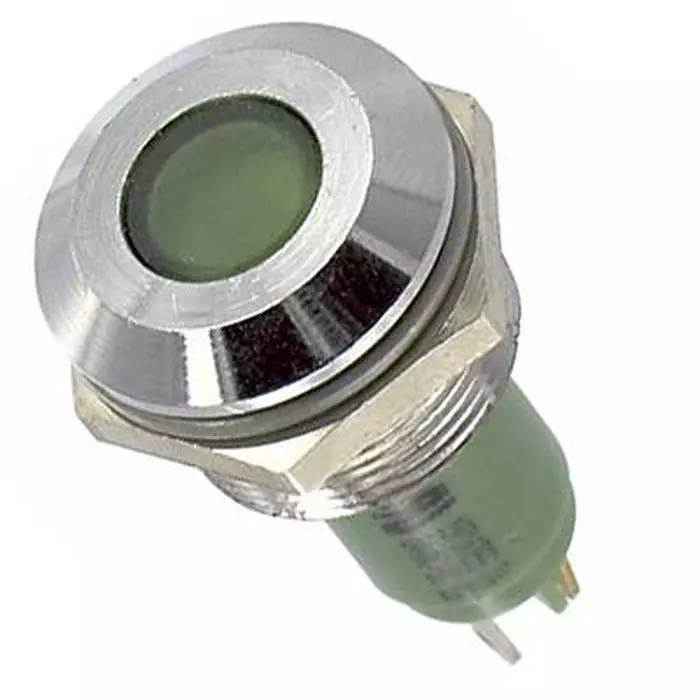 CML INNOVATIVE TECHNOLOGIES PANEL MOUNT INDICATOR, LED, 19MM, GREEN, 24V, 19710355