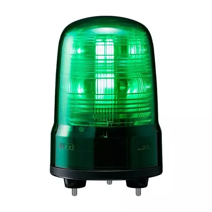 PATLITE (U.S.A.) Beacon, Green, Flash/Rotate, 80Mm, 24Vdc, SF08-M1JN-G