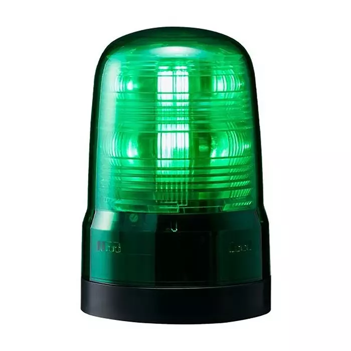 PATLITE (U.S.A.) Beacon, Green, Flash/Rotate, 80Mm, 24Vdc, SF08-M1KTN-G