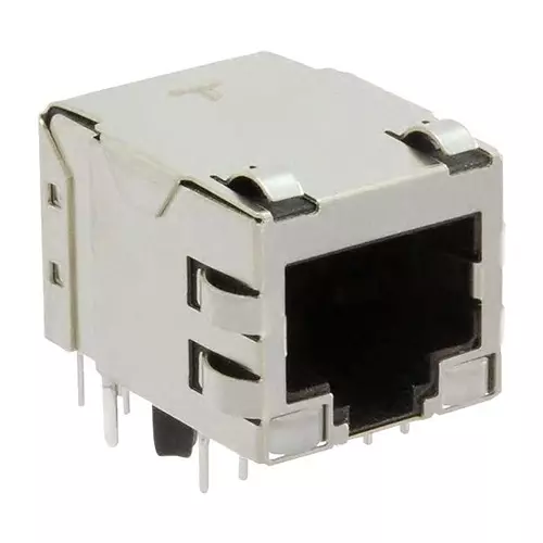 TRP CONNECTOR/BEL Rj45 Conn, R/A Jack, 8P8C, 1Port, Th, 2-1840408-6