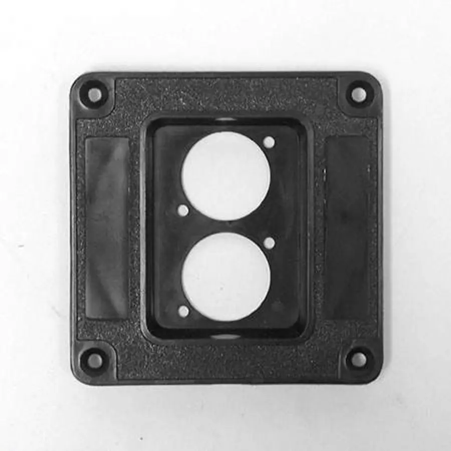 PENN ELCOM Abs Connector Dish For Two Speakon Or Xlr Jacks - 3 1/3" X 3 1/3", M1504