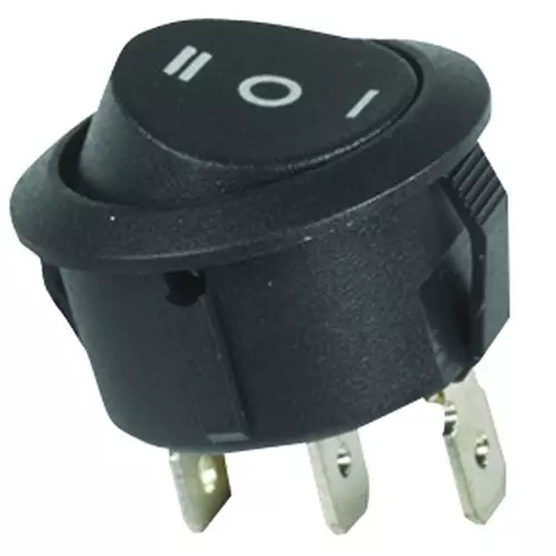 ZF Switch, Rocker, Spdt, 20A, 250V, Black, SRJ23A3BBBNN