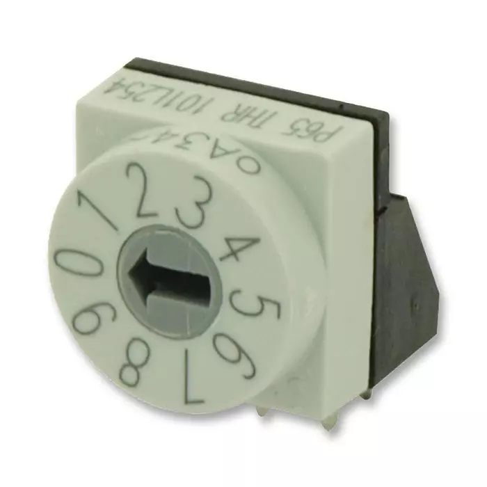 HARTMANN CONCO Switch, Rotary, 10 Pos, Bcd, R/A, P65THR101L254