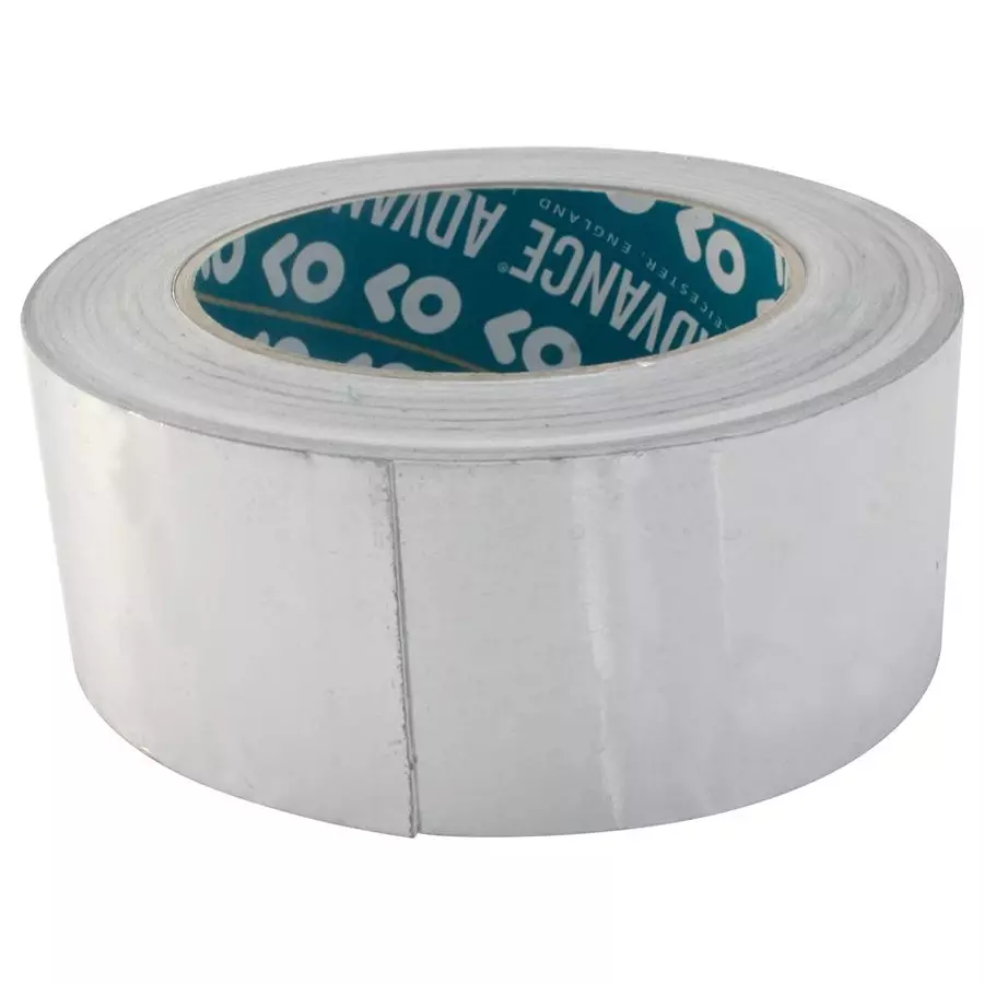 ADVANCE TAPES Tape, Aluminium Foil, 45M X 50Mm, AT502 SILVER 45M X 50MM