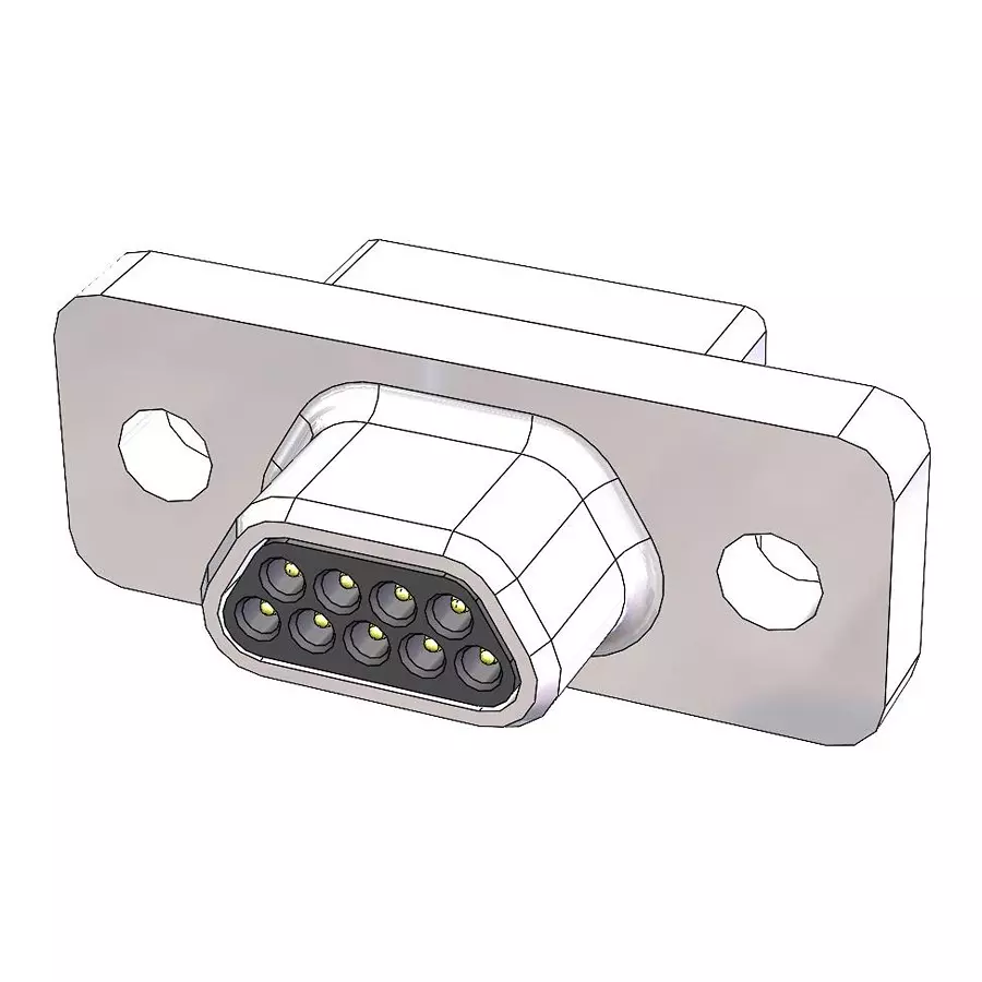 AMPHENOL CANADA Cable Assy, Micro D Plug-Free End, 18", M83513/03-F09N