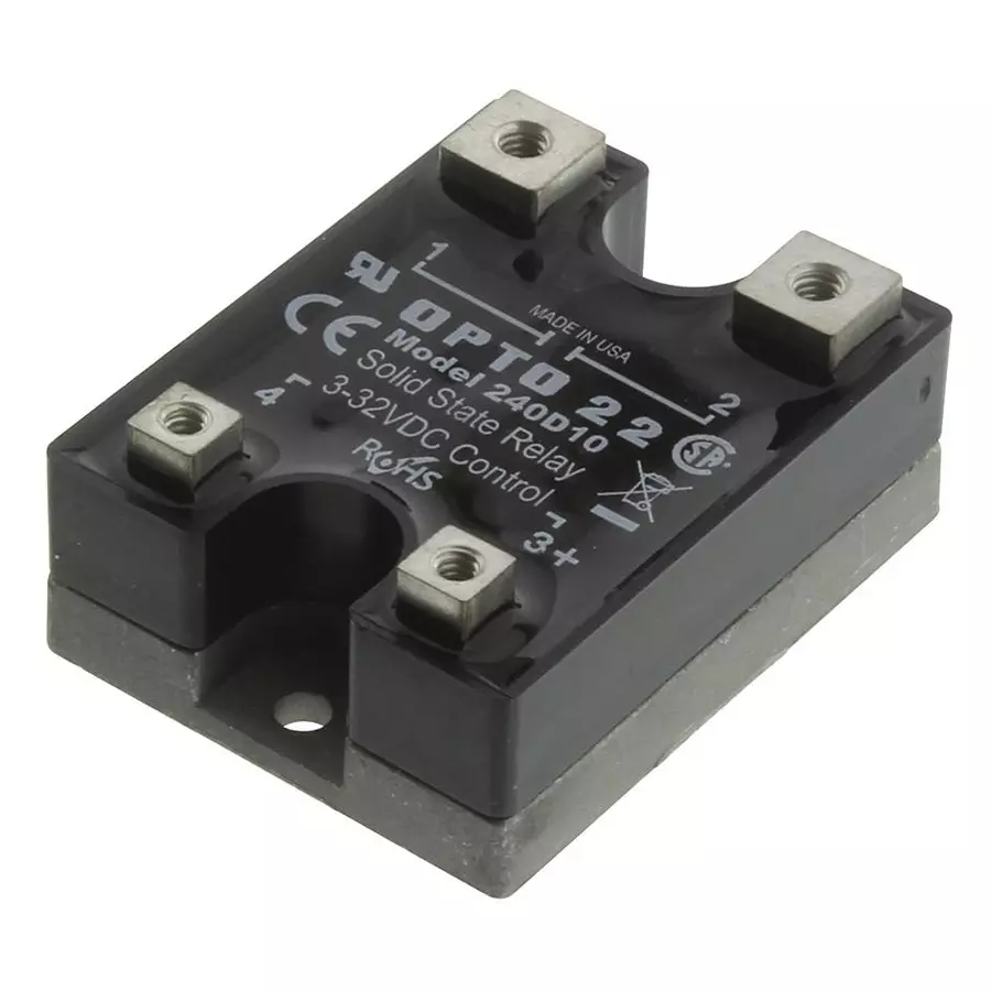 OPTO 22 Ssr, Panel Mount, 280Vac, 32Vdc, 10A, 240D10