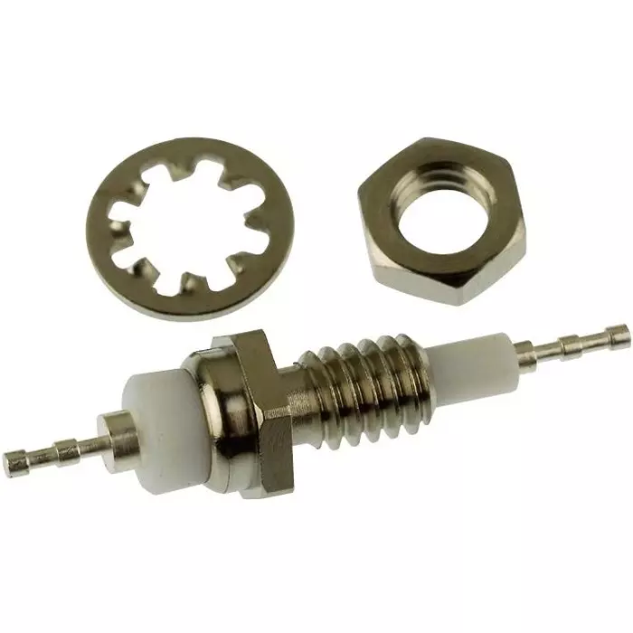 CAMBION Terminal, Turret, #8-32, Solder, White, 570-2641-01-01-19