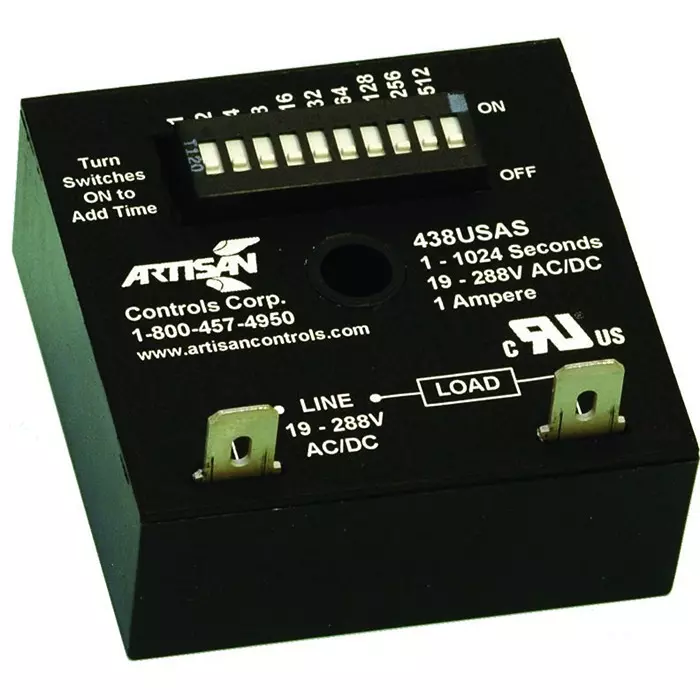 ARTISAN CONTROLS Solid State Timer, 1024Sec, 288Vac/Dc, 438USAS