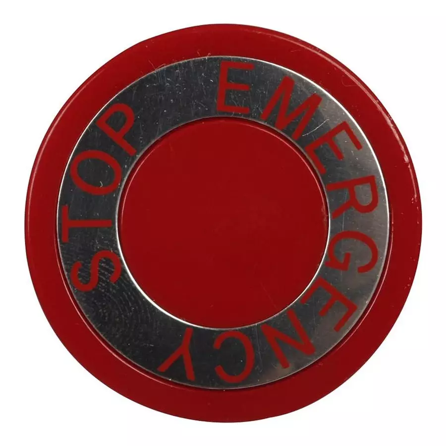 EATON CUTLER HAMMER NON-ILLUM PUSHBUTTON SW CAP, RED, 40MM, 10250TB63