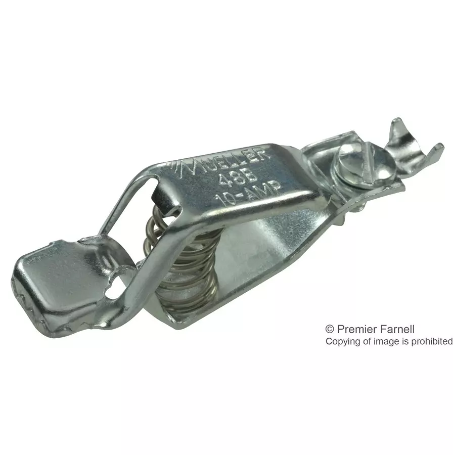 MUELLER ELECTRIC AUTO ANALYZER CLIP, STEEL, 10A, 12.7MM, BU-48B