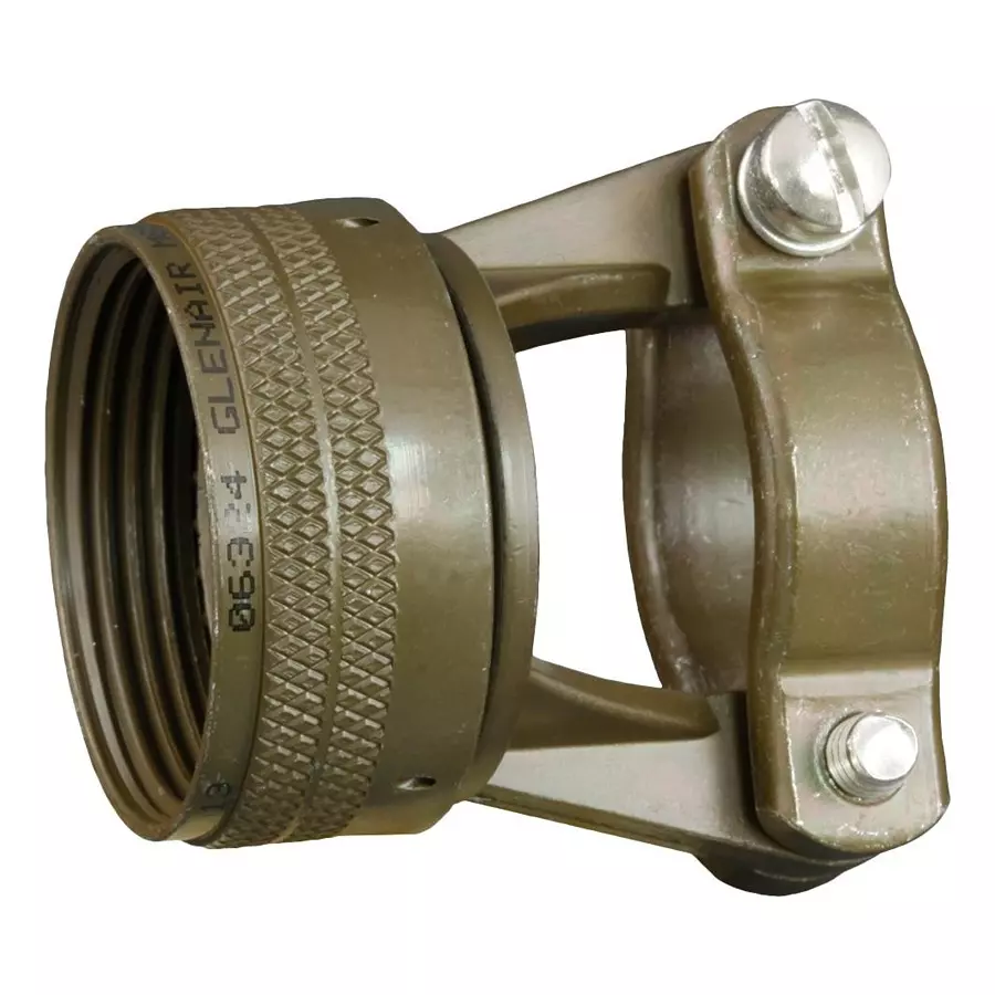 GLENAIR STRAIGHT STRAIN RELIEF, SIZE 12, ALU, M85049/52-1-12N