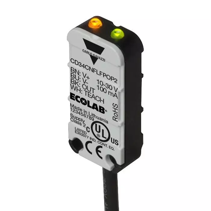 CARLO GAVAZZI CAP SENSOR, FOREGROUND SUPPRESS, PNP/NC, CD34CNFLFPCT5