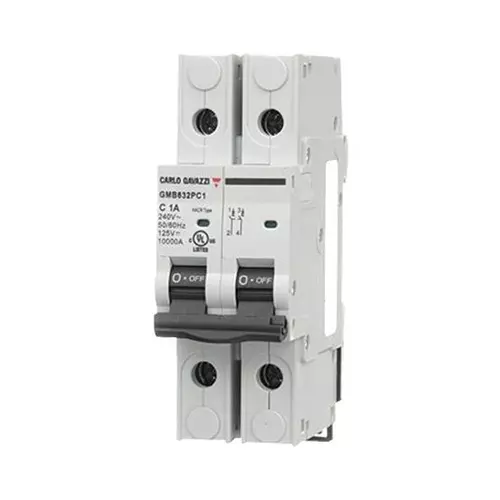 CARLO GAVAZZI THERMAL MAG CKT BREAKER, 2P, 10A, 240VAC, GMB632PC10