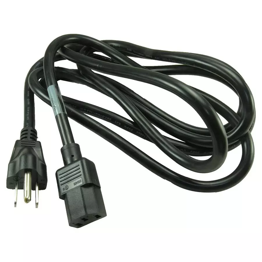 VOLEX POWER CORD NEMA5-15P/IEC, 7.5FT, 13A BLACK, 17255 10 B1