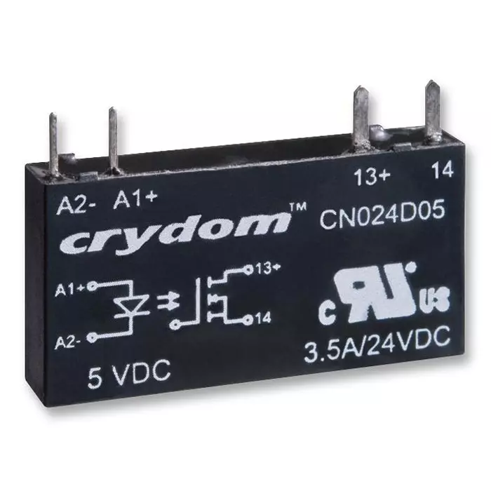 SENSATA/CRYDOM SSR, SIP, 24VDC, 3.5A, 3-12VDC, CN024D05