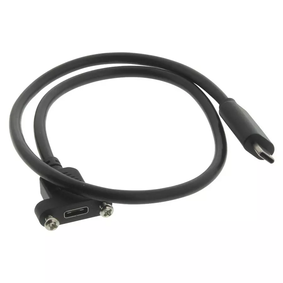L-COM USB CABLE, 2.0 TYPE C PLUG-RCPT, 19.7", U3A00056-05M