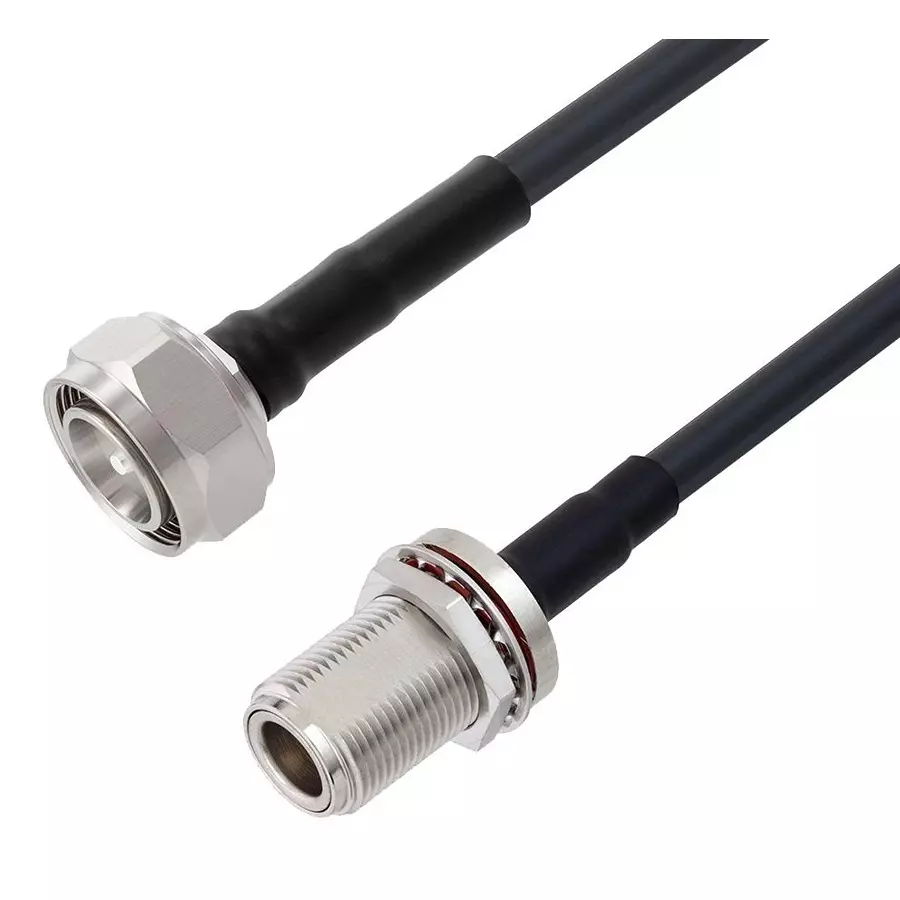 L-COM RF CABLE, 4.3/10 PLUG-N BHD JACK, 10FT, LCCA30269-FT10