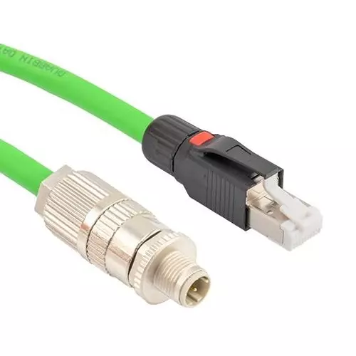 L-COM SENSOR CORD, M12 PLUG-RJ45 PLUG, 32.8FT, TRGPA402-10M