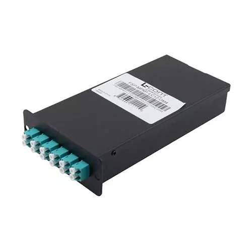 L-COM FIBER LGX FAN-OUT CASSETE, MM, 1MPO MALE, FSP-MPM1-LC12-OM4