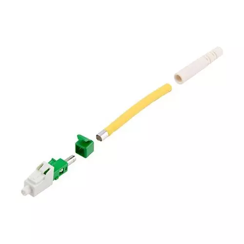 L-COM FIBER OPTIC CONN, LC, SIMPLEX, 2MM, FOC-LCASM0120-GR0U0