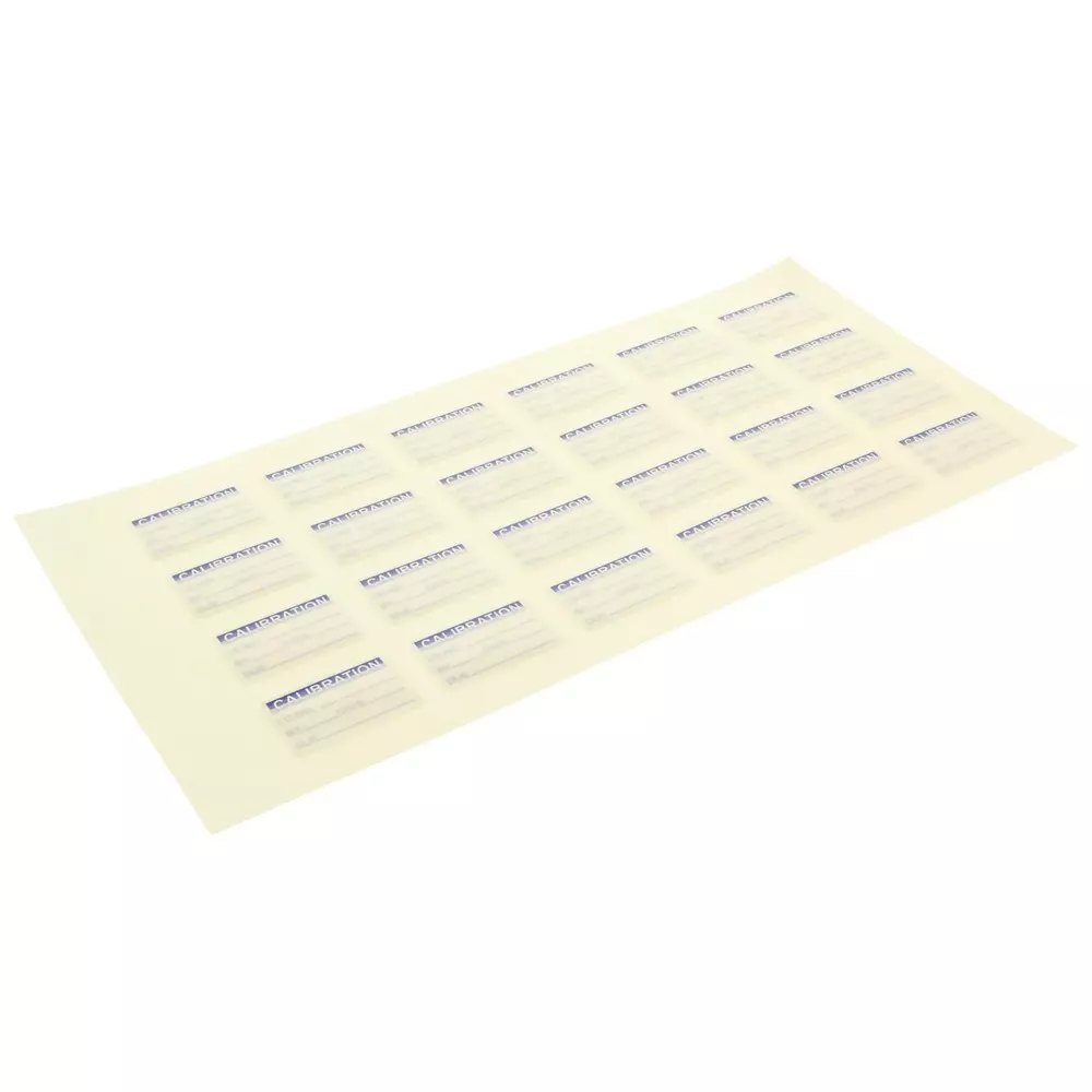 TE CONNECTIVITY Calibration Labels, Self-Lam, Vinyl, 25.4Mm W, Qcc311Bu (Pack of 144)