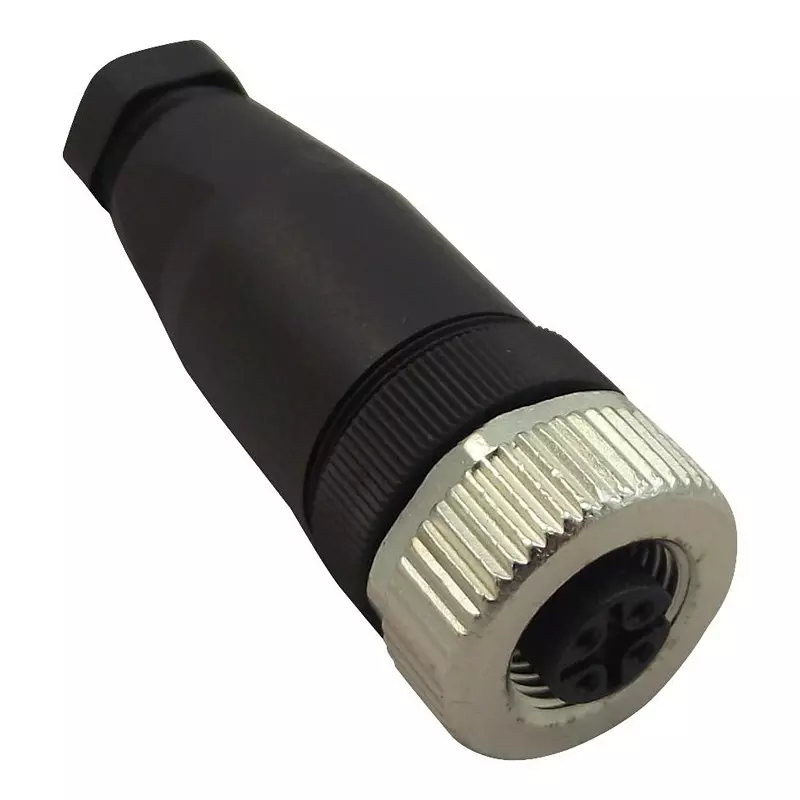 TE CONNECTIVITY Sensor Connector, M12, Rcpt, 8Pos, T4110002081-000