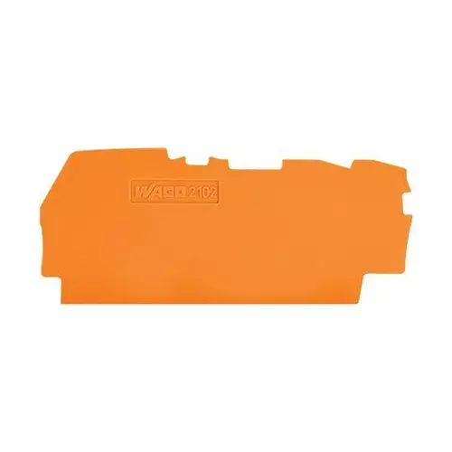 WAGO END & INTERMEDIATE PLATE, TERMINAL BLOCK, 2102-1392 (Pack of 10)