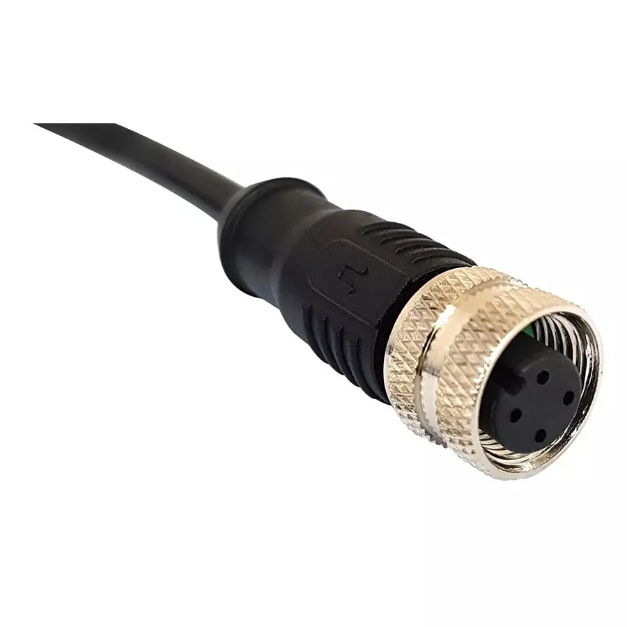 BULGIN LIMITED Sensor Cord, 5P M12 Rcpt-Free End, 1M, PXPPVC12FBF05BCL010PVC