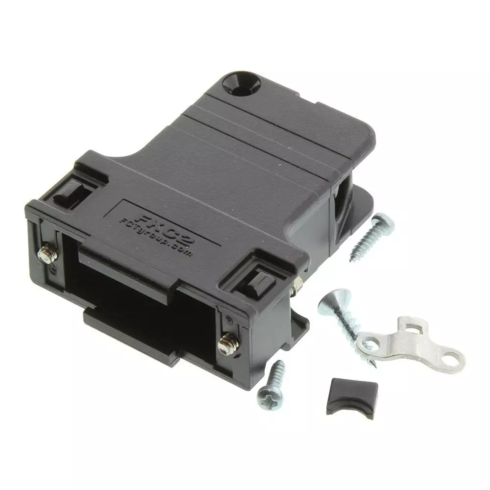 MOLEX D-SUB BACKSHELL, DA, 70DEG, ABS/PC, 173111-0030