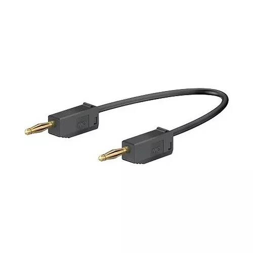 STAUBLI Test Lead, 2mm Banana Plug, 10A, 300mm, 28.0039-030-21
