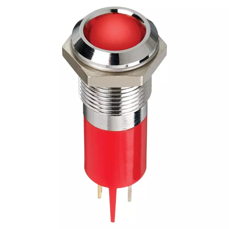 APEM Led Indicator, Panel, 14mm, Red, 12V, Q14P1CXXHR12E
