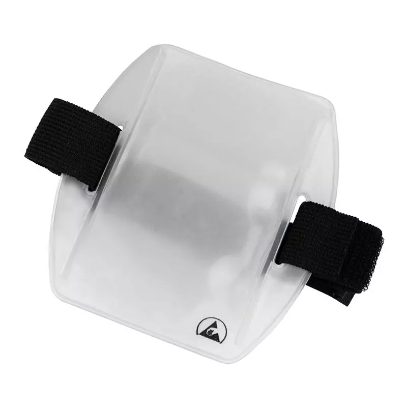 MENDA Arm Band Badge Holder, Clear/BlACk, 35193