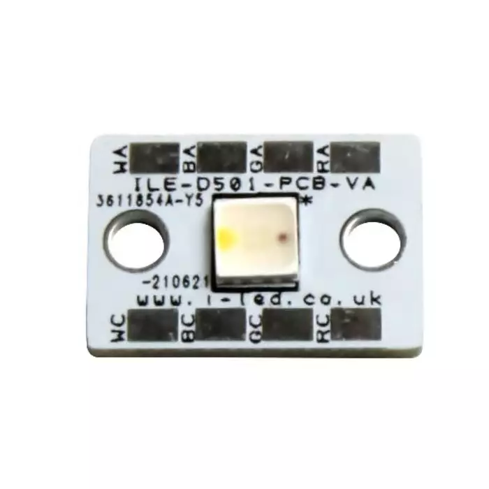 Intelligent LED Solutions LED Array, 1 RGB W LED (5000K), ILE-D501-RGBWH-SC221.