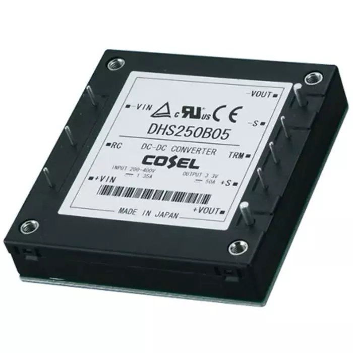 Cosel DHS DC-DC Converter, 5 V DC/ 40A Output, 60 - 160 V DC Input, 200W, PCB Mount, +100°C Max Temp, -40°C Min, DHS200A05