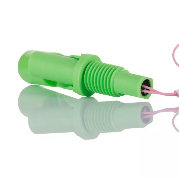 SENSATA / CYNERGY3 RSF70 Series Vertical Polyvinylidene Fluoride Float Switch 1 m Cable NO/NC 240V AC Max 120V, RSF77Y100GN