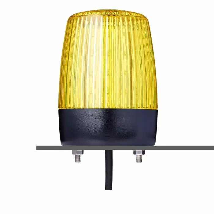 AUER Signal PCH Series Yellow Multiple Effect Beacon 230/240 V Horizontal Tube Mounting Vertical LED Bulb IP67, 860507313