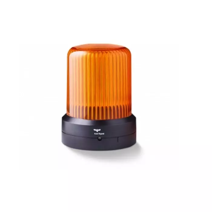 AUER Signal RDMHP Series Amber Steady Strobe Beacon Dimming, Flashing, Pulsating & Rotating 110-240 V AC Base Mount, 850521313RBL