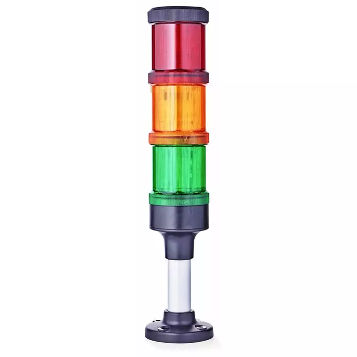 AUER Signal ECOmodul70 Series Red/Green/Amber Signal Tower 3 Lights 24 V AC/DC Base Mount, ECO70-Q01