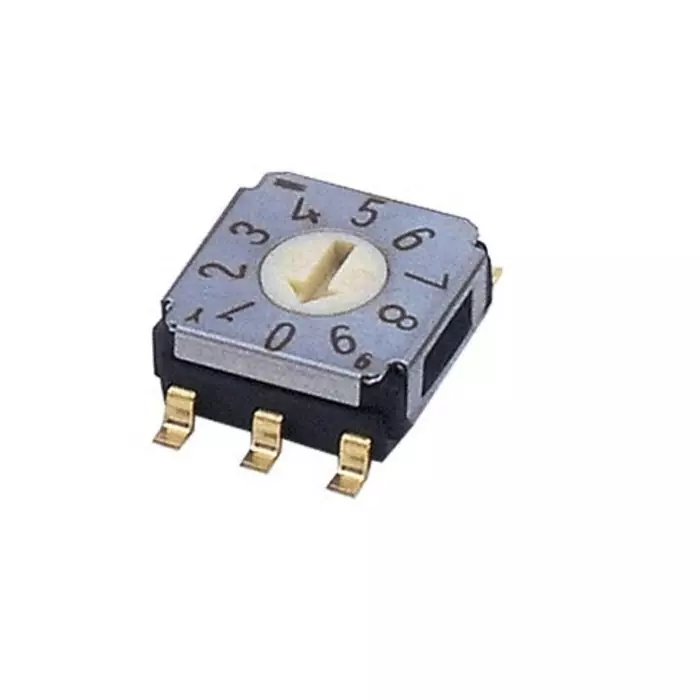 NIDEC COPAL ELECTRONICS GMBH SA-7000 Series BCD Rotary Switch 10 Position 100 mA Gull Wing Terminal, SA-7010TB (Pack of 500 Pcs)