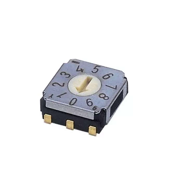 NIDEC COPAL ELECTRONICS GMBH SA-7000 Series BCD Rotary Switch 10 Position 100 mA J-Hook Terminal, SA-7110TA (Pack of 500 Pcs)