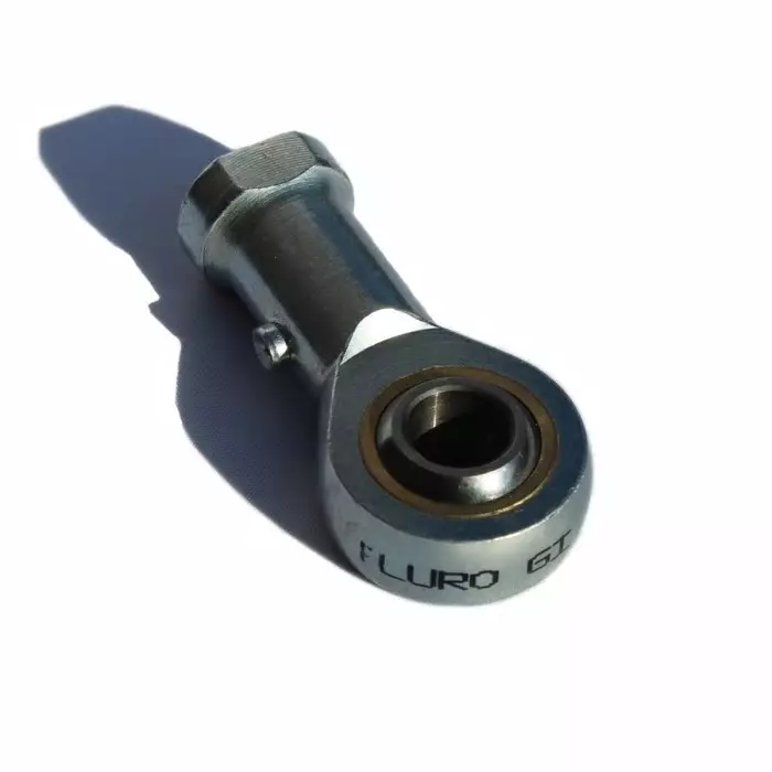 Fluro Galvanized Steel Rod End 20 mm Bore 102 mm Long Metric Thread Standard Female Connection Gender, GI20