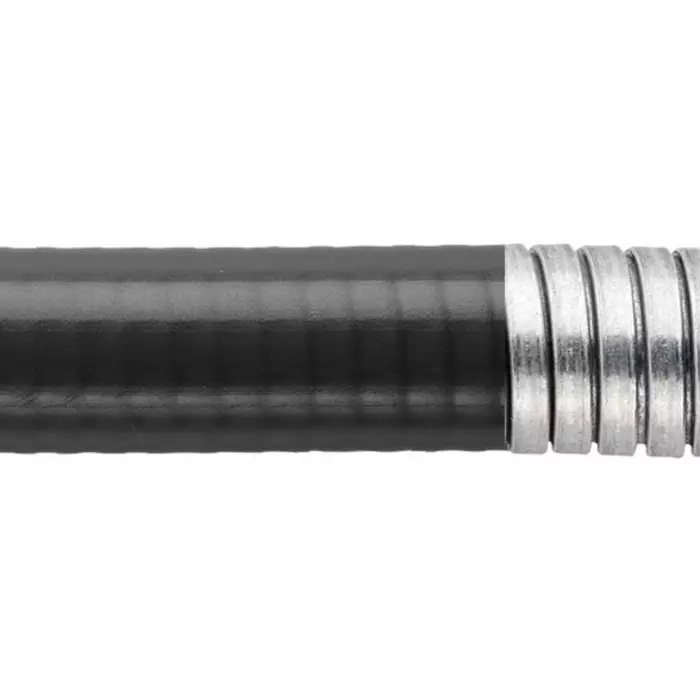 Flexicon Flexible Liquid Tight Conduit 16mm Nominal Diameter Stainless Steel Black, LTPSS16B-25M