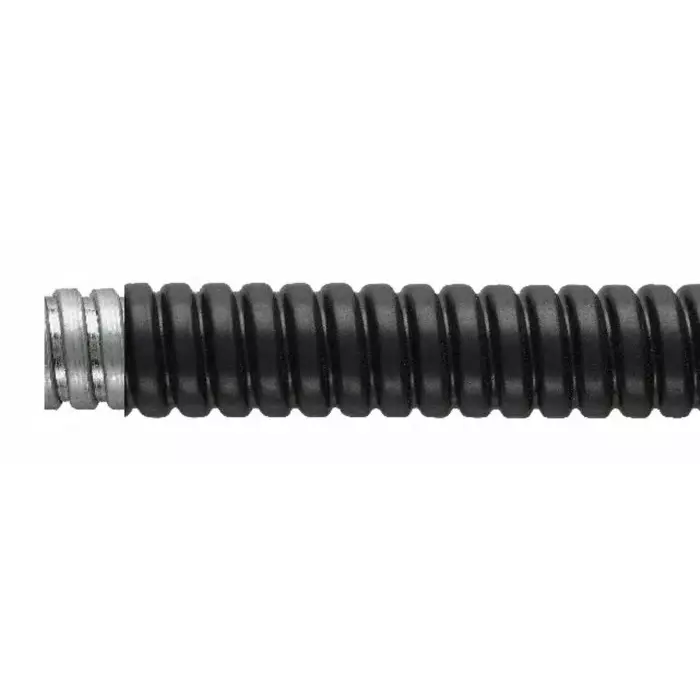 Flexicon Flexible Conduit 10mm Nominal Diameter Galvanised Steel Black, FSU10B-25M
