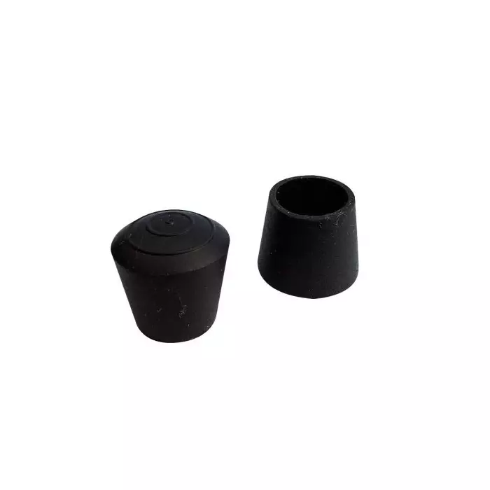 Guitel Hervieu Black Plastic Round Tube, 702318 (Pack of 50 Pcs)