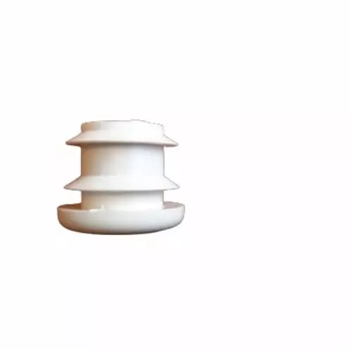 Guitel Hervieu White Plastic Round End Cap, 702422