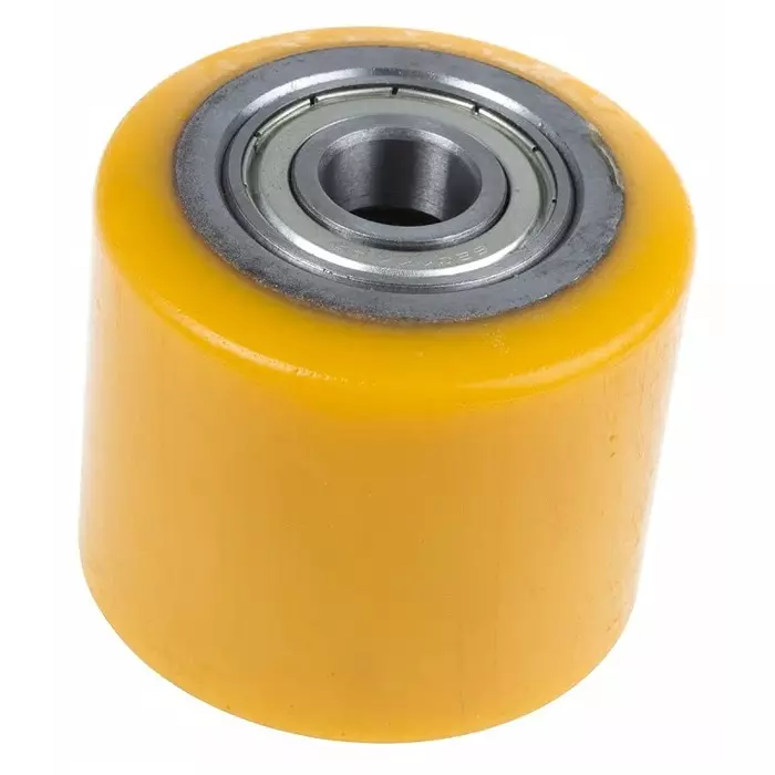 Guitel Hervieu Grey Yellow Polyurethane Abrasion Resistant Trolley Wheel 600 Kg, 23-070-082B20