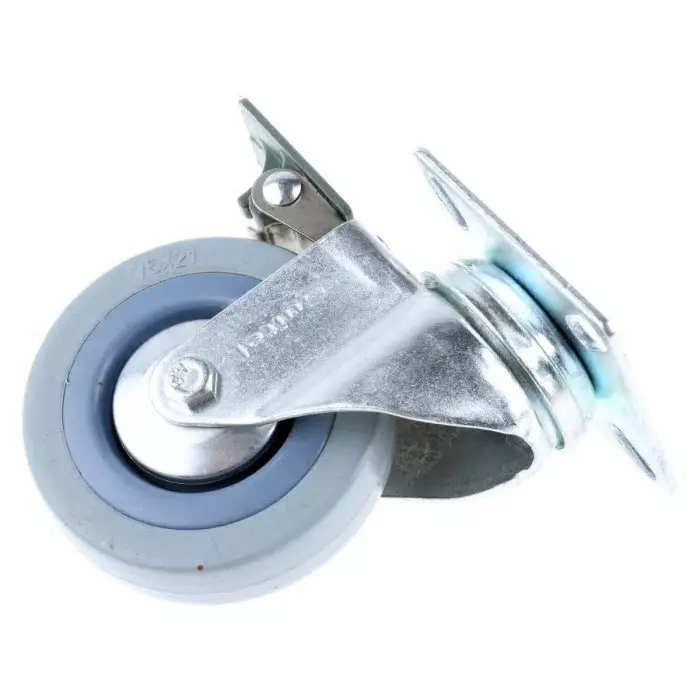 Guitel Hervieu Braked Swivel Castor Wheel 60 Kg Capacity 75 mm Wheel, 366727