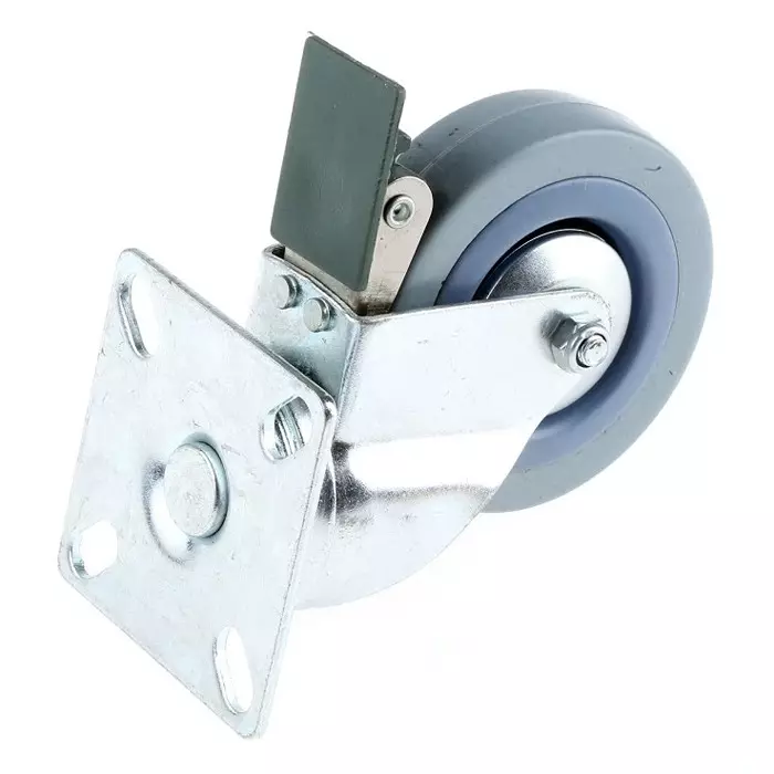 Guitel Hervieu Braked Swivel Castor Wheel 60 Kg Capacity 75 mm Wheel, 366727