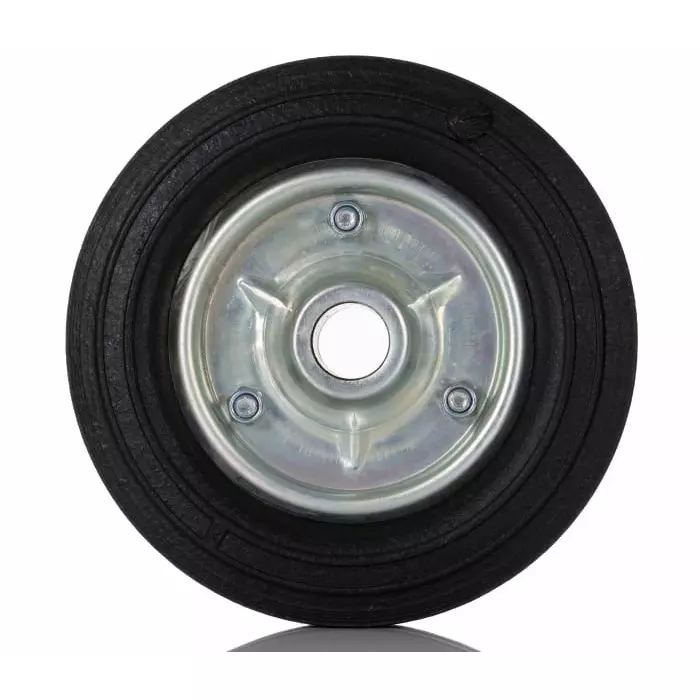 Guitel Hervieu Rubber Trolley Wheel 250 Kg Plain Bore Hub Bearing